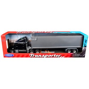 Kenworth T2000 Truck Black with Gray Container 