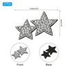 Unique Bargains Iron On Durable DIY Clothing Double Star Rhinestone Patches 2 Pcs - 2 of 4