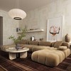 TOV Furniture Calliope Performance Velvet Modular Corner Chair in Cafe Au Lait - 2 of 4