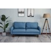 Linen Sofa Modern Couch Comfy Loveseat with Wooden Legs for Living Room, Bedroom, Office - 3 of 4