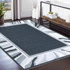Modern Bordered Area Rug - Washable, Non-Slip & Stain Resistant Low Pile Carpet,Clean-lined Runner Rug - 3 of 4