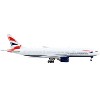 Boeing 777-200ER Commercial Aircraft "British Airways" White with Tail Stripes 1/400 Diecast Model Airplane by GeminiJets - 3 of 3