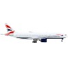 Boeing 777-200ER Commercial Aircraft "British Airways" White with Tail Stripes 1/400 Diecast Model Airplane by GeminiJets - image 3 of 3