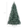 Best Choice Products Pre-Decorated Holiday Christmas Pine Tree w/ Partially Flocked Branch Tips, Base – Blue Spruce - 2 of 4