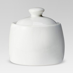8oz Ceramic Sugar Bowl White - Threshold™ - 1 of 4