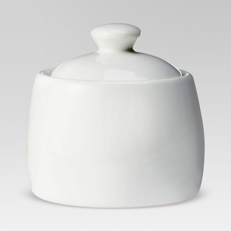8oz Ceramic Sugar Bowl White - Threshold&#8482;, 1 of 11