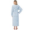 PAVILIA Women Robe with Hood, Fleece Plush Soft Long Hooded Robe, Fluffy Fuzzy Cozy Warm Bathrobe Shower Spa House - 2 of 4