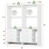 Aheaplus 30'' Freestanding Closet Organizer with Hanging Rods and Drawers, Closet System with Storage Shelves - 4 of 4
