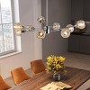 BAOURE Modern Crystal Chandeliers 28", 9 Lights Chrome Chandelier for Living Room Bedroom, Kitchen Light Fixtures,Dining Room Chandelier Over Table - 4 of 4