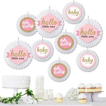 Pink Gold Baby Shower Decorations Girl Kit, Twinkle Star Baby Shower P –  Studio 118