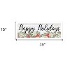 HomeRoots Happy Holiday White Framed Print Wall Art - 3 of 4