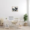 Stupell Industries Blue Swirling Modern Flowers Floating Frame Canvas Art - 3 of 4