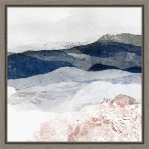 Amanti Art Beckoning Basin I (Mountain) by Jan Sullivan Fowler Canvas Wall Art Print Framed 16 x 16-in. - 1 of 4
