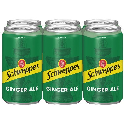 Schweppes Ginger Ale Soda - 6pk/7.5 fl oz Cans