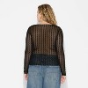 Women's Long Sleeve Boat Neck Henley Shirt - Wild Fable™ - 3 of 3