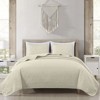 FIONECA Oversized 3 Piece Quilted Bedspread Set Includes Bedspread Matching Shams For Versatile Bedroom Styling - 2 of 4