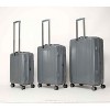 Coolife Luggage Sets 3 Piece,Luggage Set PP Material Travel Suitcase Set With Spinner Wheels for Men Women, 20''/24''/28'',Gray - 2 of 4