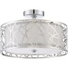 Quoizel Lighting Abode 3 - Light Semi-Flush Mount in  Polished Chrome - 3 of 4