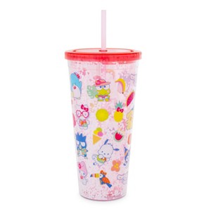 Silver Buffalo Sanrio Hello Kitty and Friends Icons Confetti Carnival Cup | Holds 32 Ounces - 1 of 4