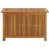 vidaXL Patio Storage Box 35.4Inchx19.7Inchx22.8Inch Solid Acacia Wood - 2 of 4