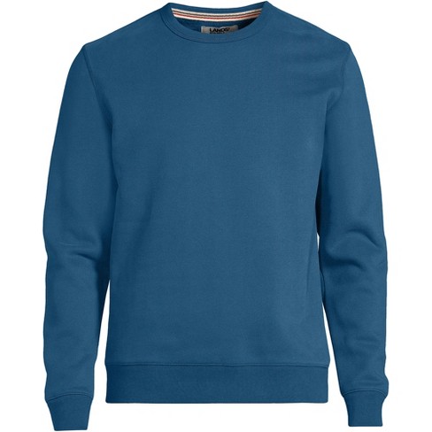 Lands' End Serious Sweats Crewneck Long Sleeve Sweatshirt Tunic in Blue