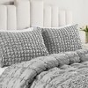 Gracie Mills Hydra 3 Piece Stripe Ruched Comforter Set - 3 of 4