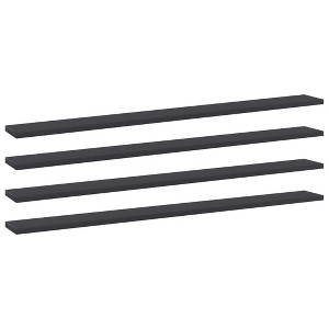 vidaXL Bookshelf Boards 4 pcs Gray 39.4 in.x3.9 in.x0.6 in. Engineered Wood - 1 of 4