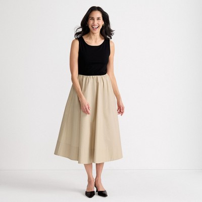 Lands' End Women's Sleeveless Solution Duet Dress