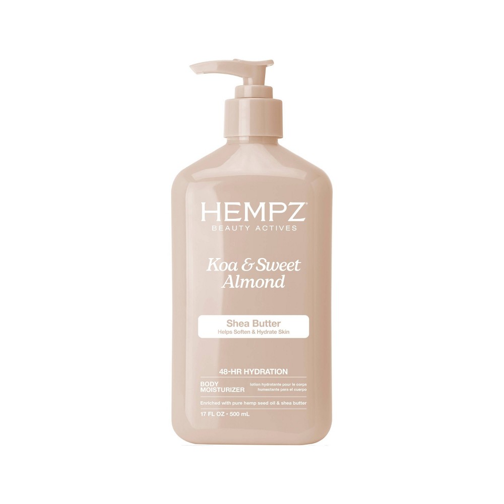 Photos - Cream / Lotion Hempz Beauty Actives Body Lotion with Smoothing Shea Butter - Koa & Sweet Almond - 17 fl oz: For Combination, Mature, Dry Sk 