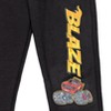 Blaze and the Monster Machines Toddler Boys Fleece Pullover Hoodie & Pants Set Red/Black  - 4 of 4