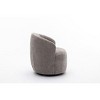 CAVINAS Chenille Fabric Swivel Accent Armchair, Barrel Chair with Black Powder Coating Metal Ring, for Living Room, Bedroom, Dining Room - 4 of 4
