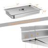 6 Pack Full Size Food Pan, Deep Commercial Catering Hotel Pans with Handles, NSF Certified, Stainless Steel Anti-Jamming Steam Table Pan - 2 of 4