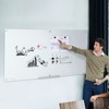 VEVOR Magnetic Glass Whiteboard,Dry Erase Board 72"x36",Wall-Mounted Large White Glassboard Frameless,with Marker Tray,an Eraser and  Markers,White - 2 of 4
