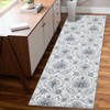 Washable Vintage Floral Print Living Room Rugs, Retro Accent Non Slip Large Carpet for Bedroom Home Office - 2 of 4