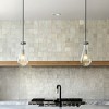 ALOADECOR Farmhouse Raindrop Glass Chandelier Rustic Teardrop Cluster Pendant Light for Kitchen Island (2-Pack) - 2 of 4