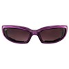 Pacific Coast Sunglasses Chix Rally Padded Motorcycle Sunglasses Translucent Purple Frames Gradient Smoke Lens - 2 of 4