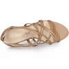 Allegra K Women's Open Toe Back Zip Strappy Stiletto Heel Lace-Up Sandals - 4 of 4