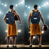 Generic Basketball Backpack, Large Sports Bag with Separate Ball Compartment - 2 of 4