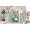 Twin Size Wood Loft Bed with Ladder - 3 of 4