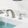 COZONY 3 Hole Bathroom Sink Faucet, Pop Up Drain with Hot Cold Water Lines - 2 of 4