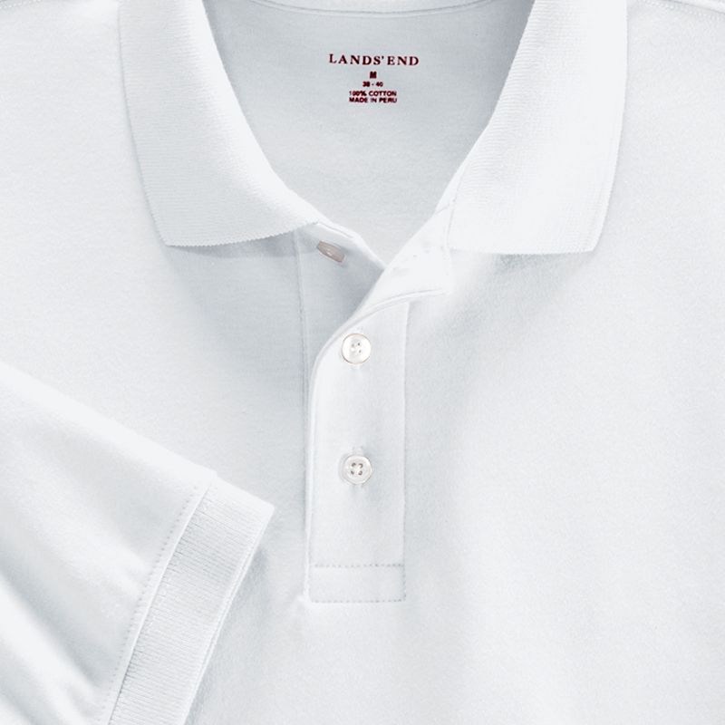 Lands' End School Uniform Women's Tall Short Sleeve Interlock Polo Shirt, 5 of 6