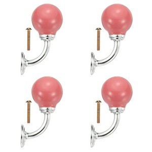 Unique Bargains Ceramic Coat Key Hanging Drawer Wardrobe Cabinet Handles 4 Pcs - 1 of 4