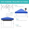 GustoWave Portable Outdoor 10x10 Ft Pop Up Canopy Tent, Waterproof and UV Protection - 4 of 4