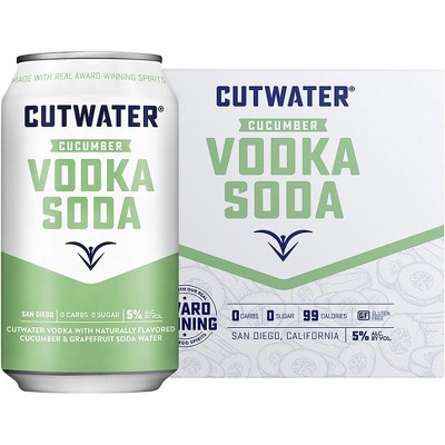 Cutwater Fugu Lime Vodka Soda Cocktail - 4pk/12 fl oz Cans
