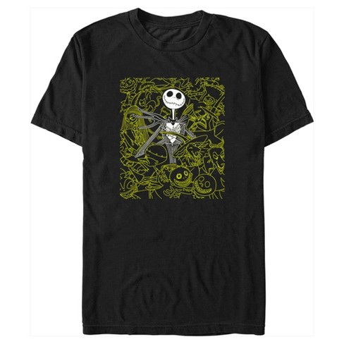 Men's The Nightmare Before Christmas Jack Character Silhouettes T-Shirt - image 1 of 4