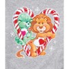 Men's - Care Bears - Christmas Candy Cane Heart Graphic Fleece Sweatshirt - 2 of 4