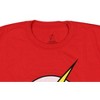 Seven Times Six DC Comics Men's The Flash Lightning Bolt Logo Adult T-Shirt Red - 3 of 3