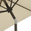 7.5' x 7.5' Outdoor Patio Umbrella with Button Tilt and Crank - Wellfor - 4 of 4