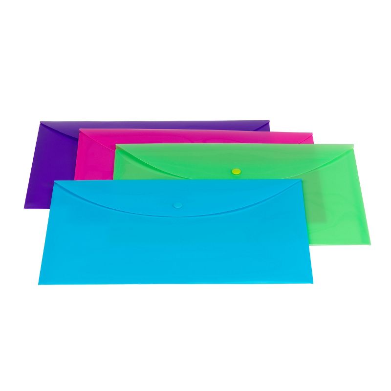 Smead Project Envelope, Snap Closure, Top Load, Letter Size, Assorted Colors,  4 per Pack (89685), 3 of 6