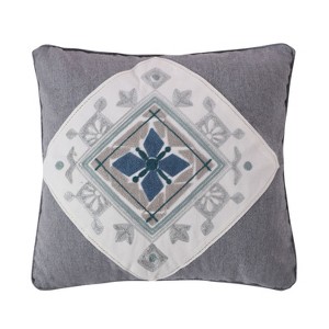 Tania Crewel Medallion Decorative Pillow - Levtex Home - 1 of 3